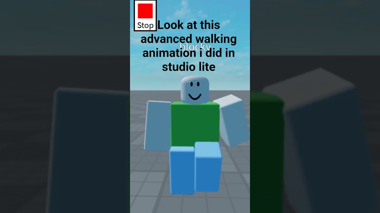i Made a advanced walking animation in studio lite