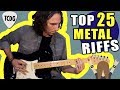 Los 25 Mejores Riffs de METAL De La Historia (Que debes saber tocar en guitarra eléctrica)