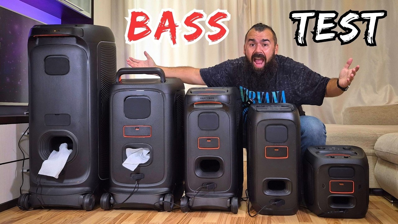 MEGA BASS Test with ALL JBL Partybox Speakers!