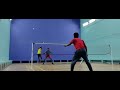 Badminton 2 vs 1 doubles practice  anish r badminton badmintoncoaching