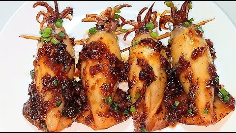 Cách làm MỰC NHỒI THỊT CHIÊN NƯỚC MẮM thơm ngon hấp dẫn hao cơm - Combo Món Ăn