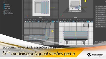 How to Model Polygonal Meshes in Maya? | Autodesk Maya Essentials Series | Lesson 5/13 - Part A