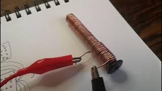 How to magnetize metal (making a permanent magnet)