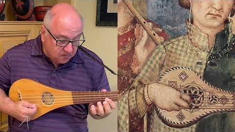 Italian 14th Century Dance, Saltarello #2 Performed on Medieval Gittern