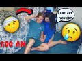 FALLING Off The BED In The MIDDLE OF THE NIGHT PRANK ON GIRLFRIEND! *Sweet Reaction*