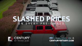 Save Big at Century of Mount Airy's Pre-Owned Sale! Cars, Trucks, SUVs, and EVs!