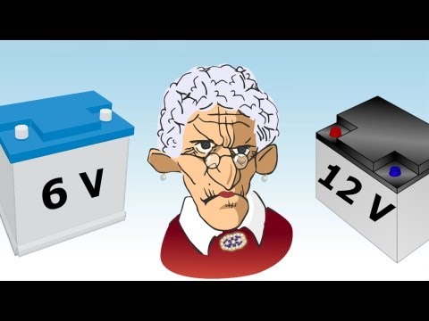 Video: Hvad er forskellen mellem et 6v og 12v batteri?