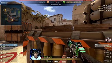 CS:GO - electronic 1 vs 4 Clutch vs fnatic @ PGL Major Krakow 2017