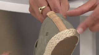 Sperry Twin Gore Leather w/ Jute Slip-On Shoes on QVC