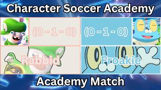 Character Soccer Academy Match - Rabbid (0-1-0) Vs Froakie (0-1-0) screenshot 5