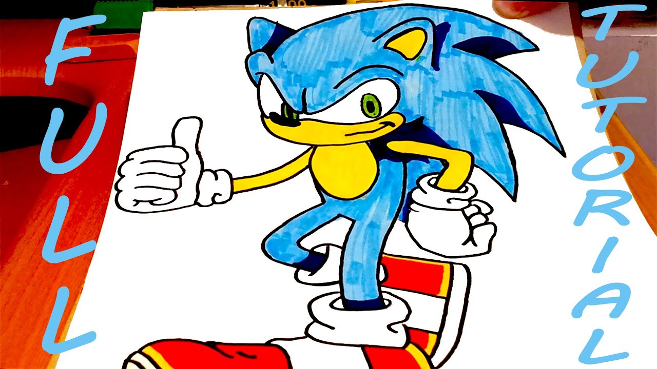 Step By Step How To Draw Sonic Sonic Hedgehog Drawing Sir Draw Step