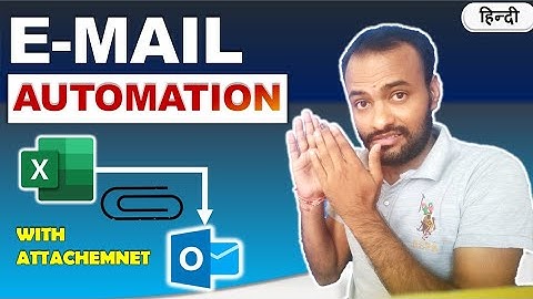 📧Email Automation :  Send Automatic mails with attachment through Excel। #Automaticmail #excel