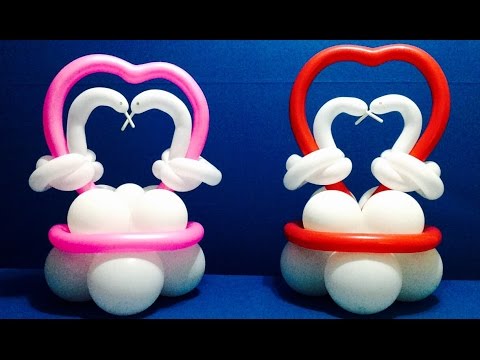 Download Heart Swans Easy Balloon Decoration - YouTube