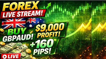 Professional Forex Day Trading Live 🔴 GBPAUD Buy Trade +180 Pips | $9,000 Profit