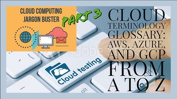 Part 3-Cloud terminology from A to Z|Cloud Testing | Cloud Testing video tutorial series