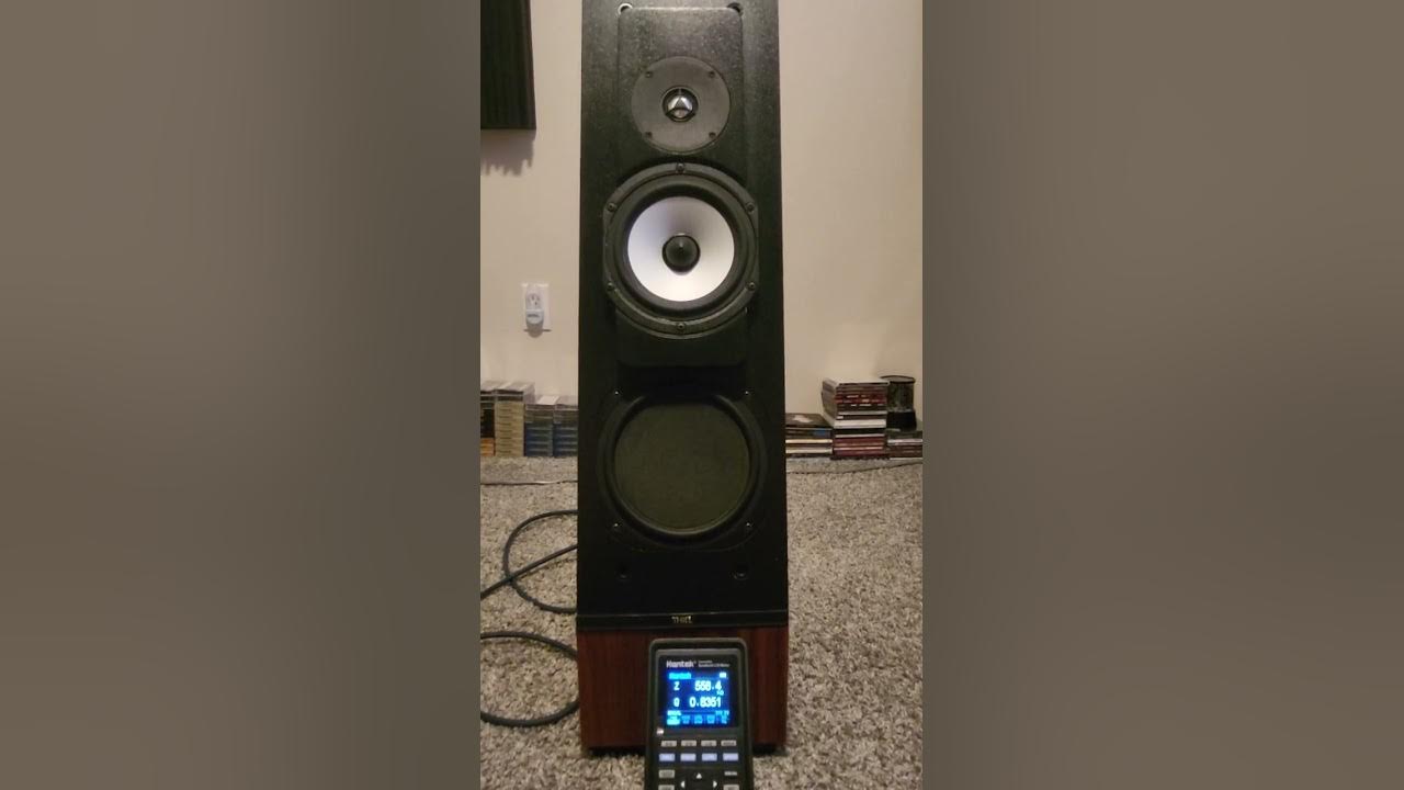 Thiel cs1 5 speaker impedance measurement 100hz to 10khz using a