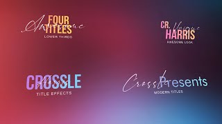 4 Elegant & Modern Title Animations | Create Unique Text Effect in Filmora