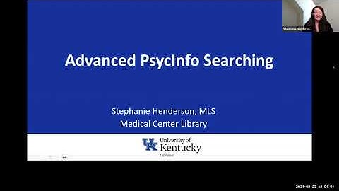 Advanced PsycInfo Searching