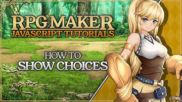 Show Choices with JAVASCRIPT | RPG Maker MV & MV Tutorial #rpgmaker #javascript #gamedev