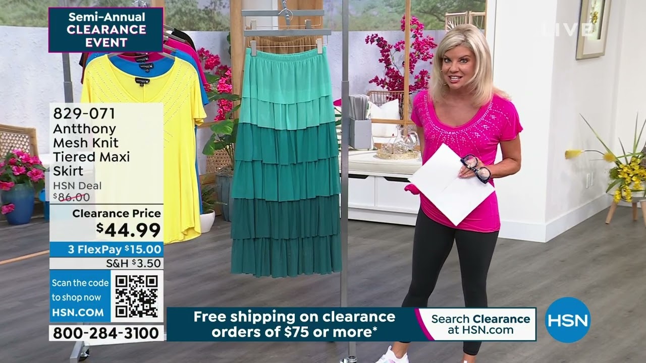 HSN  Semi-Annual Antthony Design Original Fashions Clearance