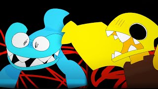 CYAN VS YELLOW Animation | Rainbow Friends Animations Chapter 2 pt.2