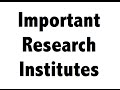 Important research institutes & Centers - Static GK