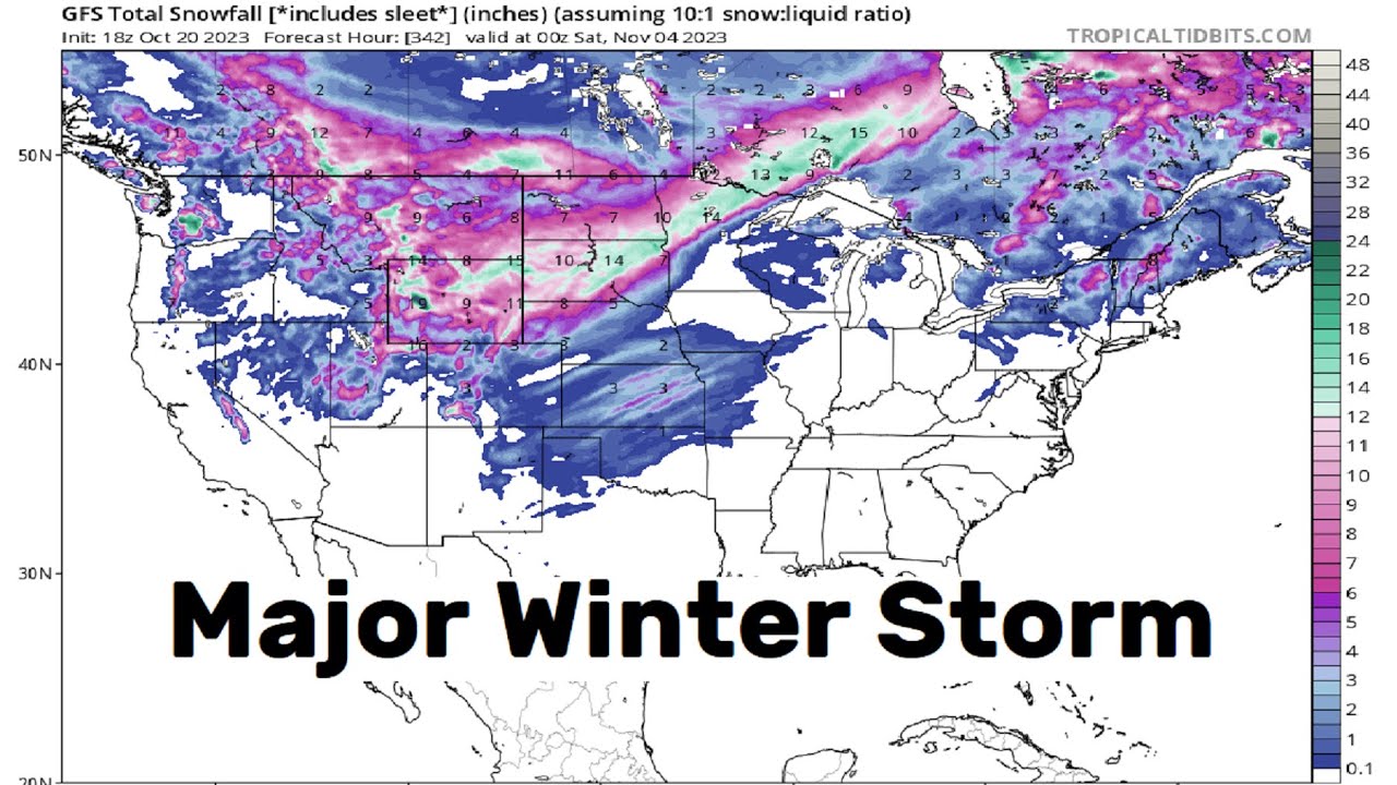 First Major Winter Storm To Impact The US Early Next Week - Hurricane ...