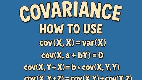 How to work with covariances in econometrics