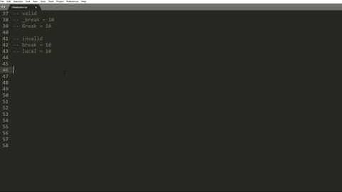 Lua 5.1 Tutorial Series - Chapter 1 - Lesson 1: Comments, Variables, Data Types, print