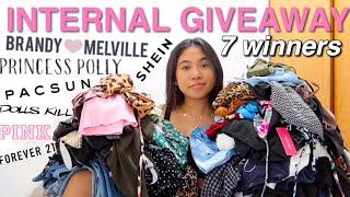 GIVING AWAY MY ENTIRE CLOSET | 90+ CLOTHING ITEMS
