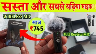 Best Wireless Mic Under ₹1000?🎉Grenaro Wireless Microphone | Grenaros12 mic full review#grenaromic