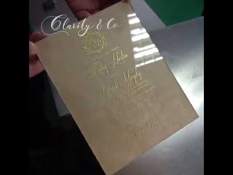 2. gold silk screen printing methond on acrylic sheets