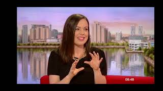 Presenter Black Stockings Louise Weather