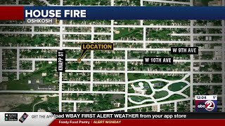Fire damages Oshkosh home; dog missing