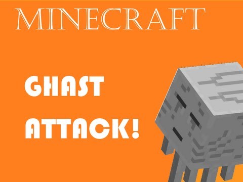 Minecraft :  The Ghast Attack!!