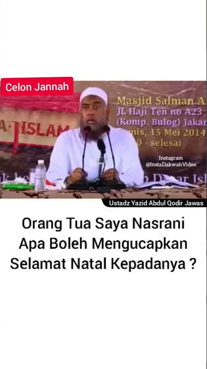 Orang Tua saya nasrani apakah boleh mengucapkan selamat natal kepadanya? #short #ceramahustadz