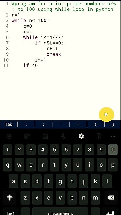#29Program for print Prime Number from 1 to 100 using while loop in ...