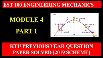KTU Engineering Mechanics | module 4 | Previous University Question Paper Solutions | part1