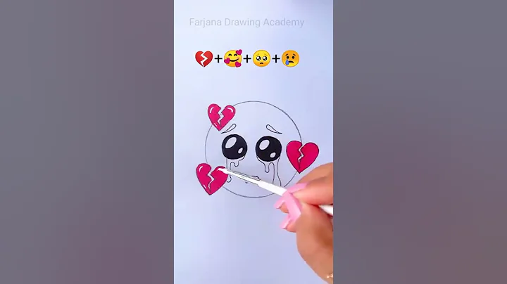 Broken Heart || Emoji satisfying creative art   #CreativeArt #Satisfying
