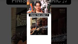 Finish The S  Country Roads