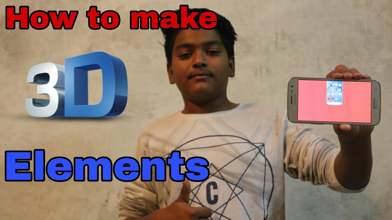 How to make 3d elements in video || Jay tech - YouTube