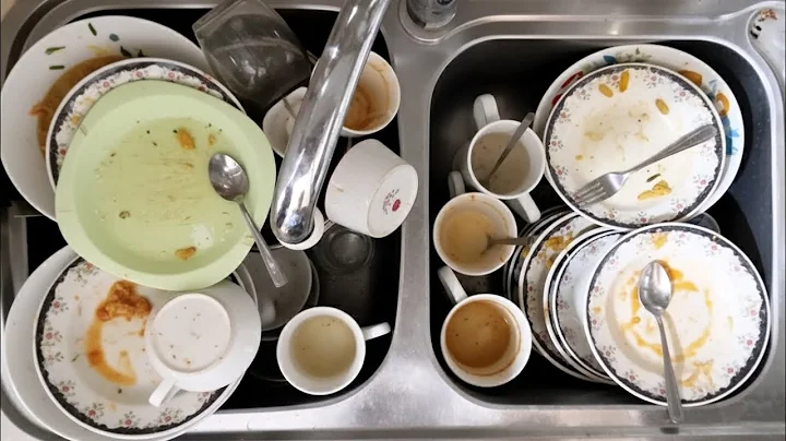 Relaxing Hand Washing Dishes ASMR | Soothing Water & Soap Sounds