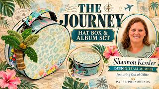 Vintage Hatbox and Album Set