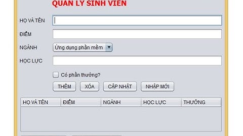 java2 lab3 Chương trình quản lý sinh viên  P3