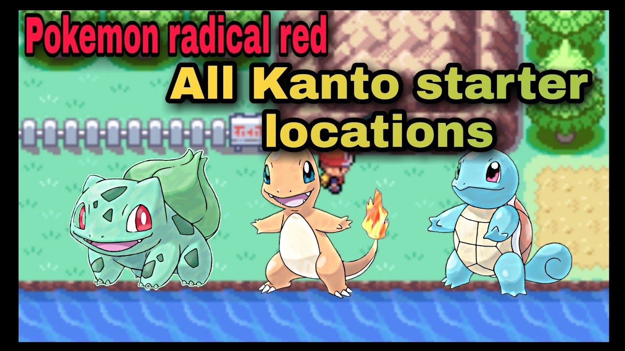 Pokemon redical red How to get Kanto starters YouTube