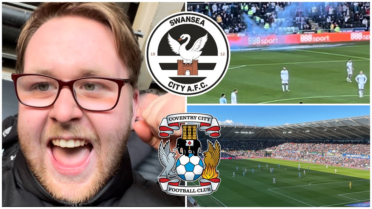Swansea City 31 Coventry City 3 HUGE POINTS, PYRO & ELECTRIC AWAY