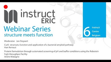 Instruct-ERIC webinar series: structure meets function - Webinar #6 Instruct Centre BE