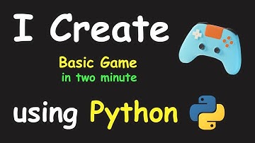 I CREATE BASIC GAME IN 2 MIN USING PYTHON & LEARN PYGAME PYTHON