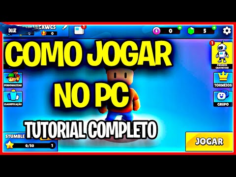 COMO JOGAR STUMBLE GUYS de GRAÇA NO PC E CONFIGURAR OS CONTROLES NO  EMULADOR DE ANDROID 