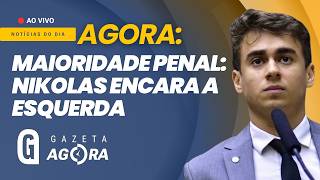 AO VIVO🔴CCJ aprova redução da maioridade penal e Nikolas confronta a esquerda | JORNAL GAZETA AGORA